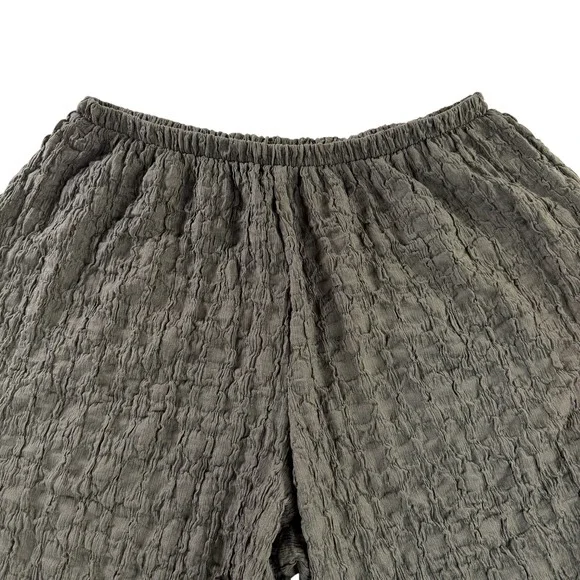 NWT Zara High-Waisted Balloon Style Joggers Olive Green Textured Bohemian Large - Picture 9 of 14